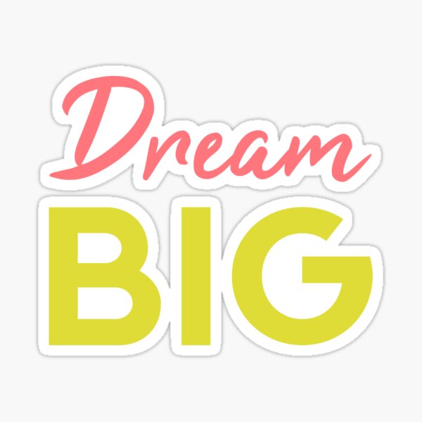 Item preview, Dream Big Pink & Yellow designed and sold by PopPrints.