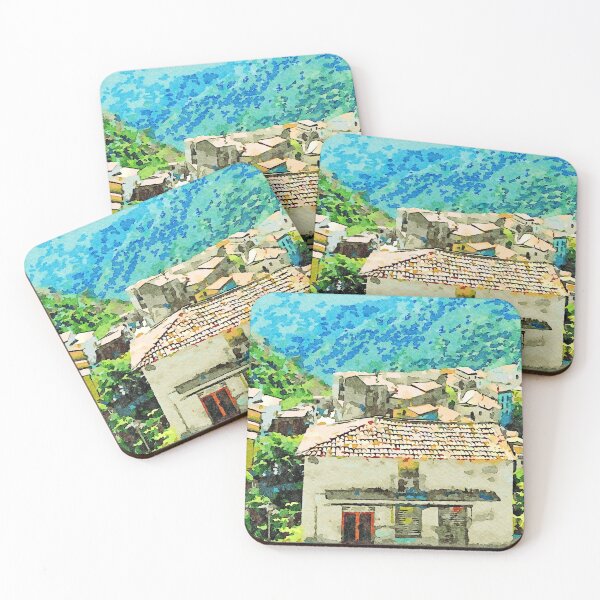 Item preview, Landscape with village and house designed and sold by Giuseppe Cocco.