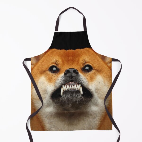 Item preview, Shiba Inu Aggressive Shibes Dog Snarling showing Teeth Funny Face Pet Cute Puppy Animals Gifts Safe fitting face Men Women designed and sold by Dolphin Graphic.