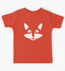 Cute Minimalist Fox Kids Tee