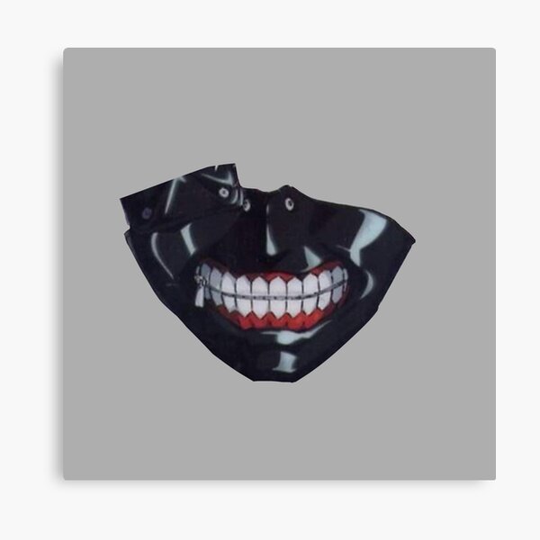 Download Tokyo Ghoul Kaneki Ken Face Mask Canvas Print By Monroedesign Redbubble PSD Mockup Templates