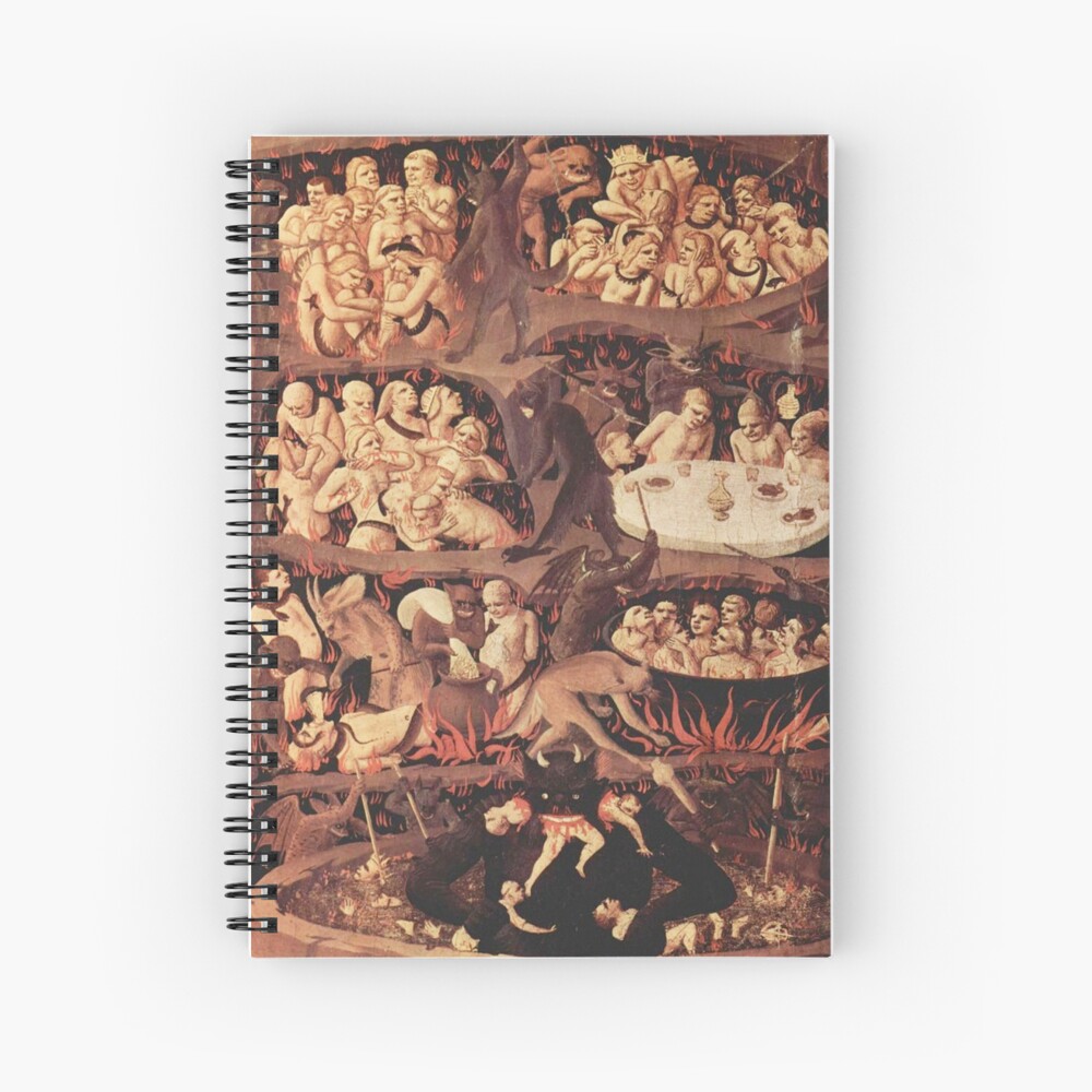 Hd The Last Judgment Fra Angelico Florence High Definition Spiral Notebook By Mindthecherry Redbubble