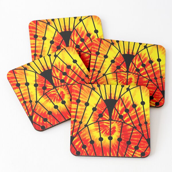 Item preview, Art Deco Tie Dye Fan designed and sold by Unimeme.
