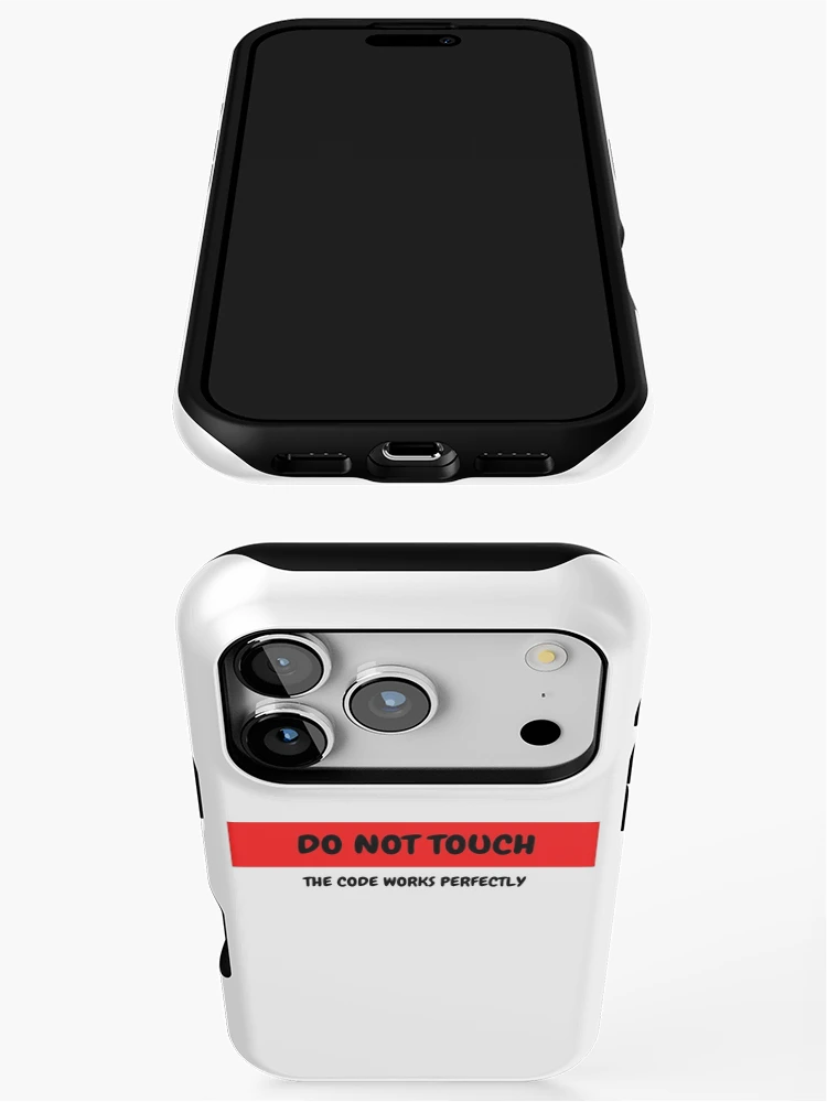 Thumbnail 3 of 4, iPhone Case, Do not touch the code designed and sold by fullstackdev25.