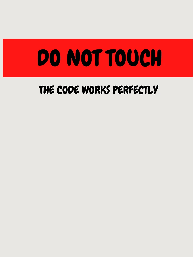 Thumbnail 6 of 6, Premium Oversized Hoodie, Do not touch the code designed and sold by fullstackdev25.