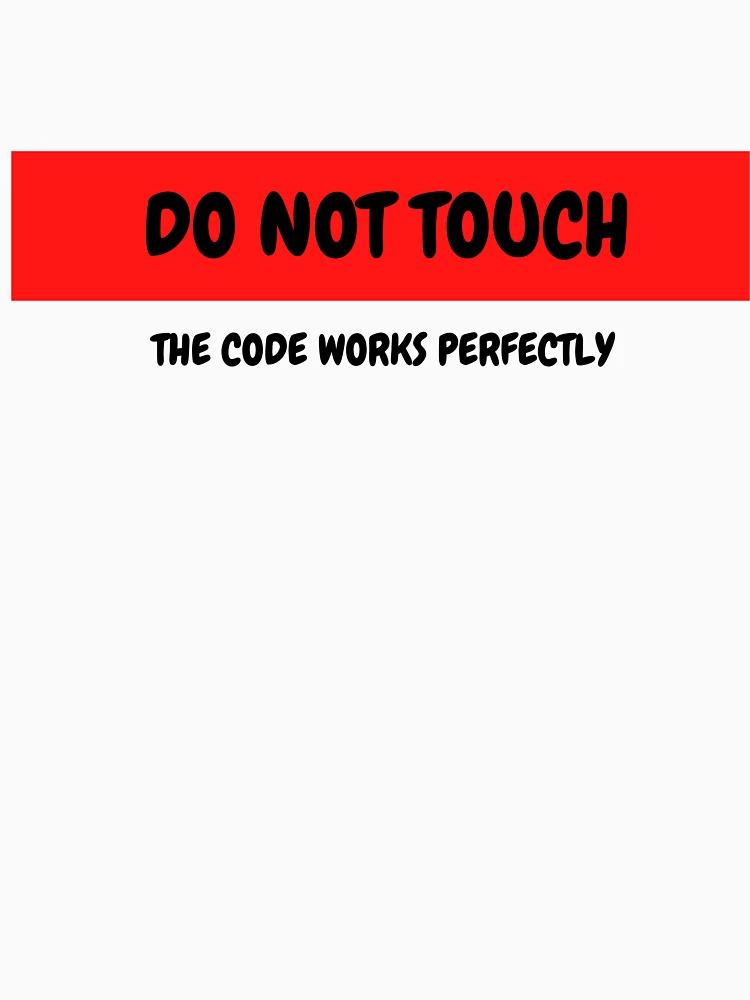 Thumbnail 4 of 4, V-Neck T-Shirt, Do not touch the code designed and sold by fullstackdev25.