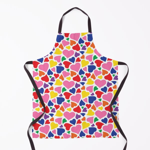 Item preview, Rainbow Retro Hearts Pattern designed and sold by Jessie Baldwin.