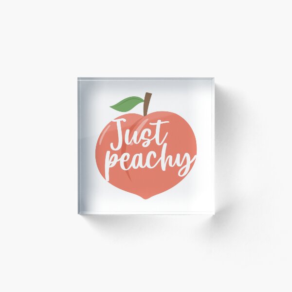 Just Peachy, Georgia Peach, Peach Acrylic Block