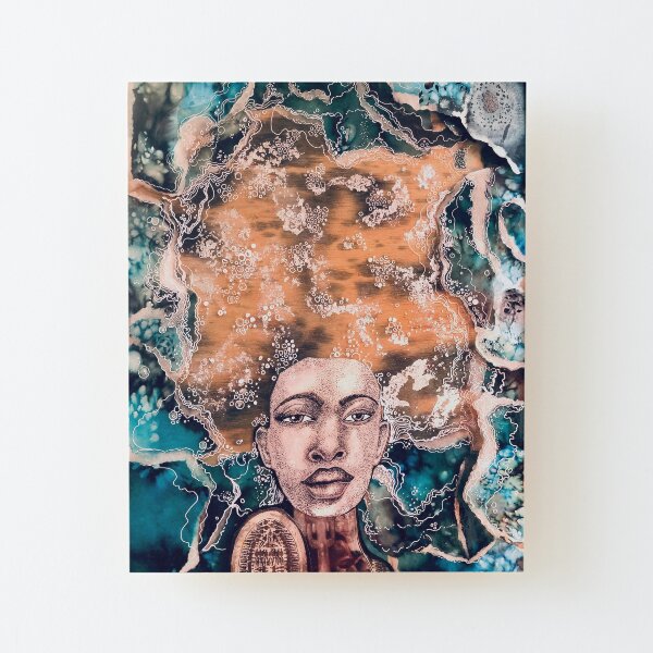 Make Waves Wood Mounted Print