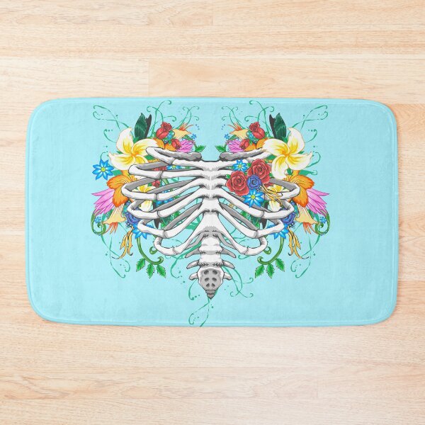 Item preview, Womens Radiology X-Ray Tech Floral Rib Cage Skeleton Flowers designed and sold by GriffsGraphix.