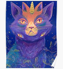 Galactic Kitties: Topaz Poster