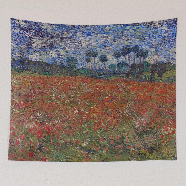 Aperçu de l'œuvre Champ de coquelicots créée et vendue par TemporaryArt.