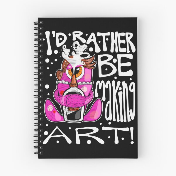 Item preview, I'd Rather Be Making Art Monster with Squirting Glue designed and sold by thecraftace.