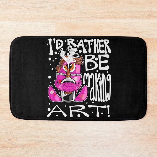 Item preview, I'd Rather Be Making Art Monster with Squirting Glue designed and sold by thecraftace.