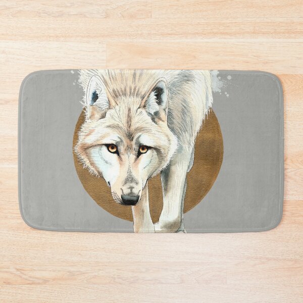 Item preview, Wolf walk in green of grey designed and sold by Petrún Sigurðardóttir.