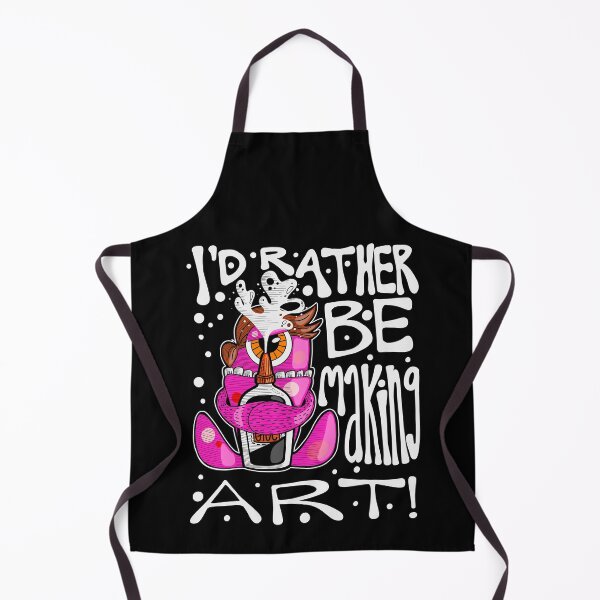Item preview, I'd Rather Be Making Art Monster with Squirting Glue designed and sold by thecraftace.
