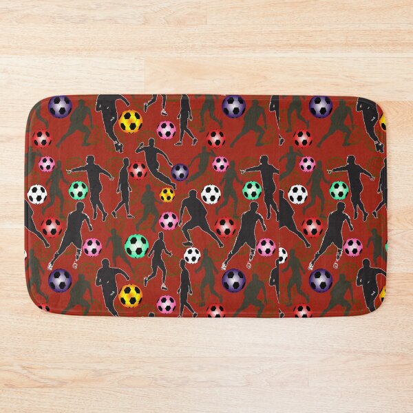 Item preview,  Football Players Pattern with red background designed and sold by SueSakpal.