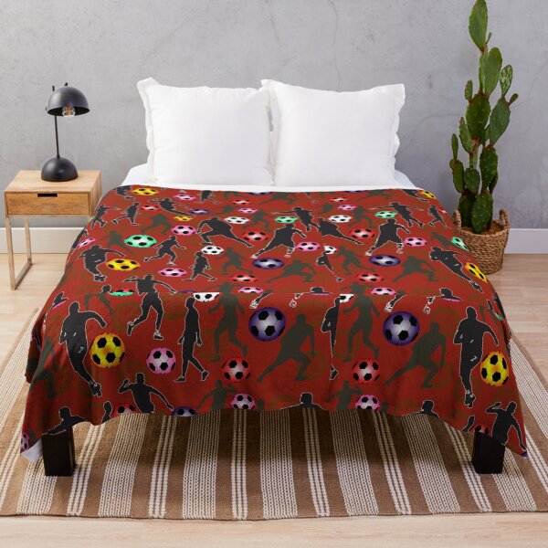 Item preview, Football Players Pattern with red background designed and sold by SueSakpal.