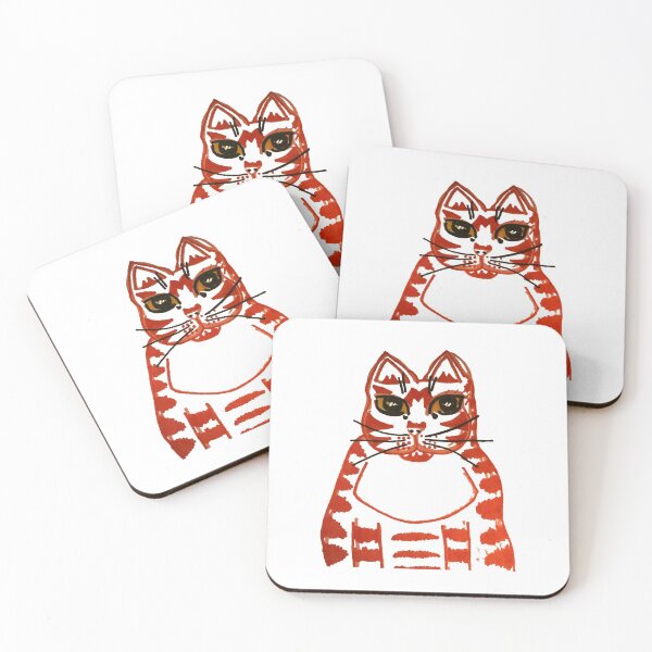 Item preview, Ruby the Marmalade cat designed and sold by CoffeyCatsArt.