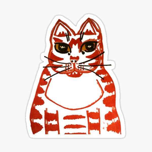 Ruby the Marmalade cat Sticker