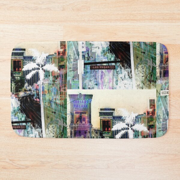 Item preview, Las Vegas Urban Pop Art Strip Funky Mirage Caesars Palace Palmtree Modern Art designed and sold by ExquisiteShots.