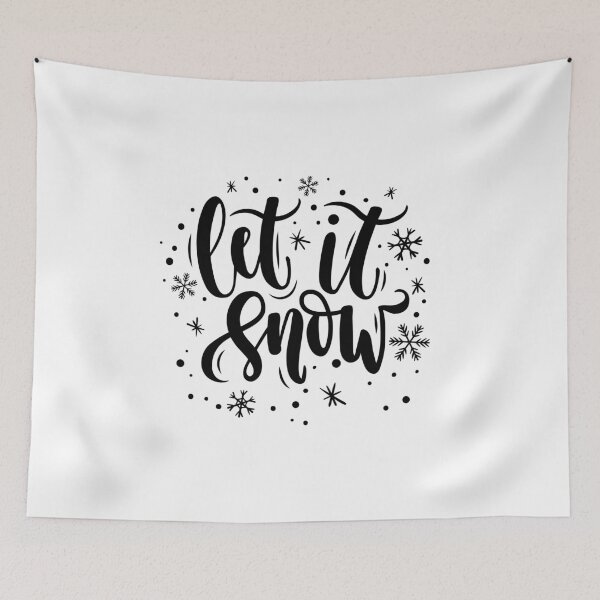 Item preview, Let it snow Christmas lettering designed and sold by Mitoria.