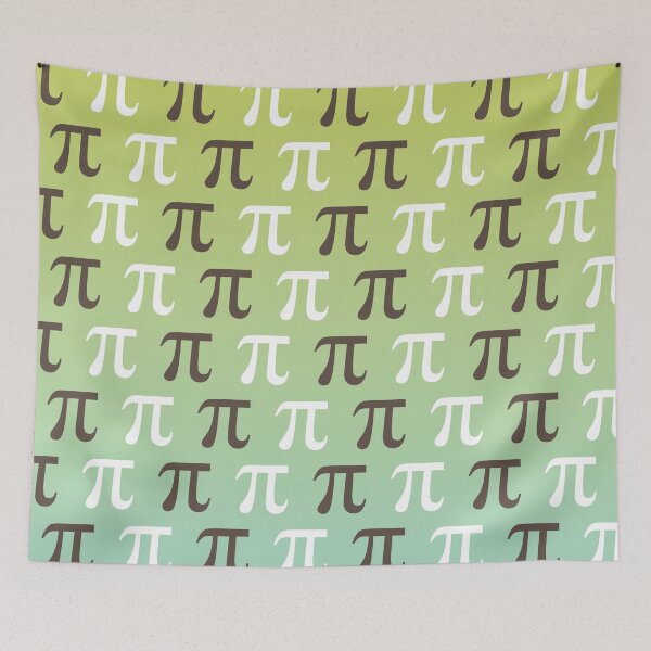 Item preview, Math Pi Symbol Pattern Green and Teal designed and sold by oddmatter.