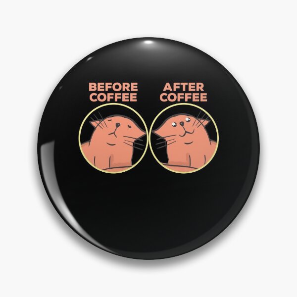 Item preview, Before Coffee After Coffee Cat Coffee Kitten designed and sold by MooonTees.