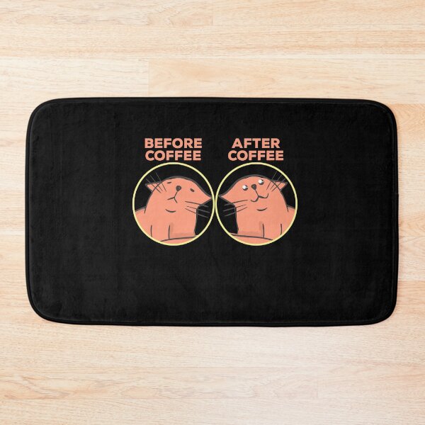 Item preview, Before Coffee After Coffee Cat Coffee Kitten designed and sold by MooonTees.