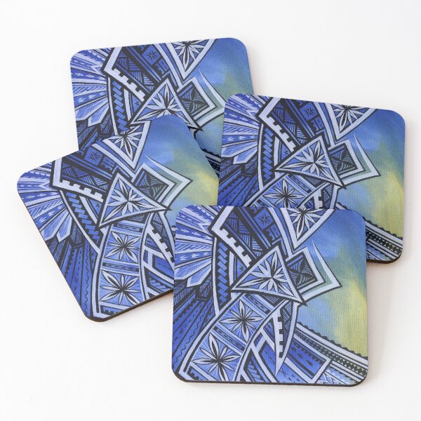 Item preview, Blue tribal sky designed and sold by ARTSHACKPRINTS.