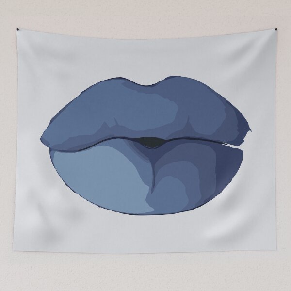 Item preview, Blue lips designed and sold by redgoch.