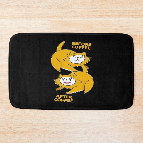 Item preview, Before Coffee After Coffee Cat Coffee Kitten designed and sold by MooonTees.