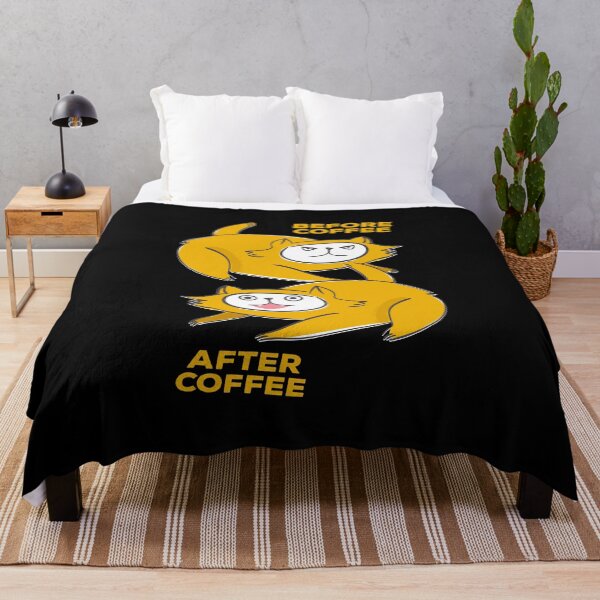 Item preview, Before Coffee After Coffee Cat Coffee Kitten designed and sold by MooonTees.