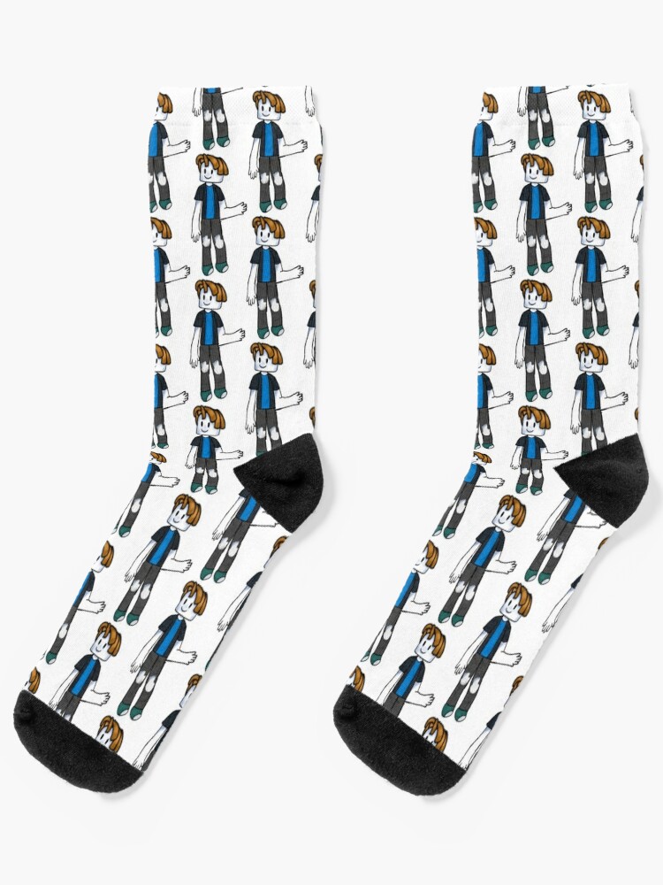 Bacon Boy From Roblox Socks By Artsymaddie2020 Redbubble - roblox long socks