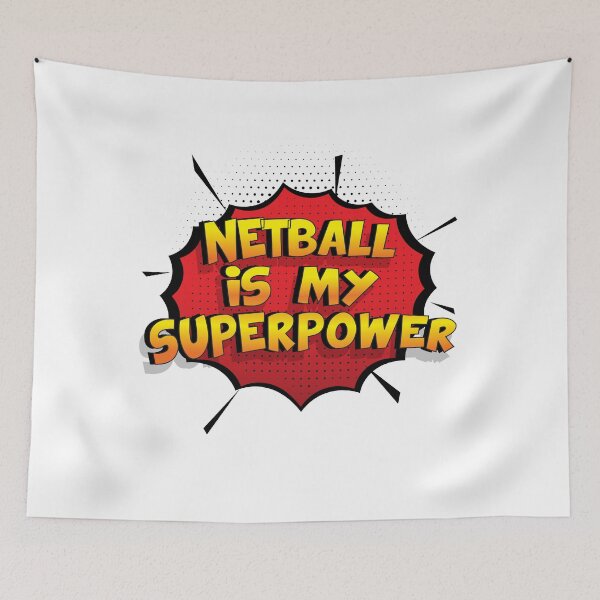 Item preview, Netball is my Superpower Funny Design Netball Gift designed and sold by Custom365.