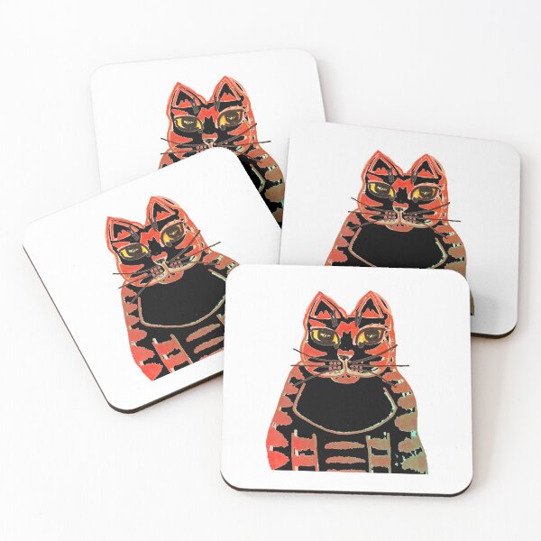Item preview, Dark Ruby the Marmalade cat designed and sold by CoffeyCatsArt.