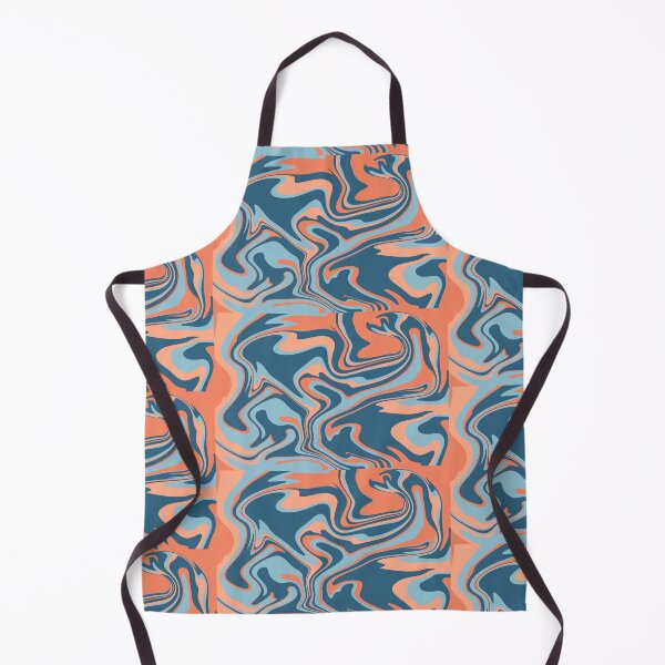 Item preview, Orange and Blue Marble Pattern designed and sold by lindseydesigns.