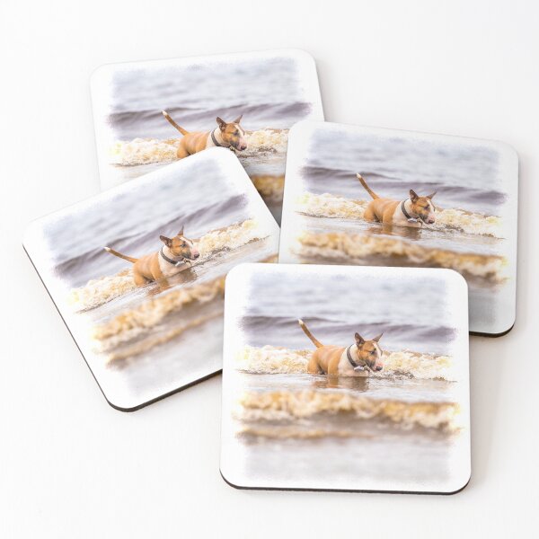 Item preview, Red Miniature English Bull Terrier Photo designed and sold by bdws.