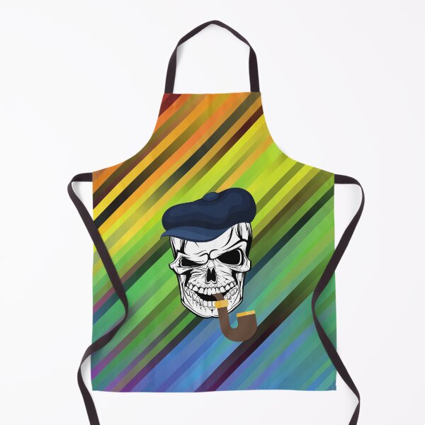 Item preview, Funky Hugh Hefner Rainbow Skull designed and sold by flying-flamingo.
