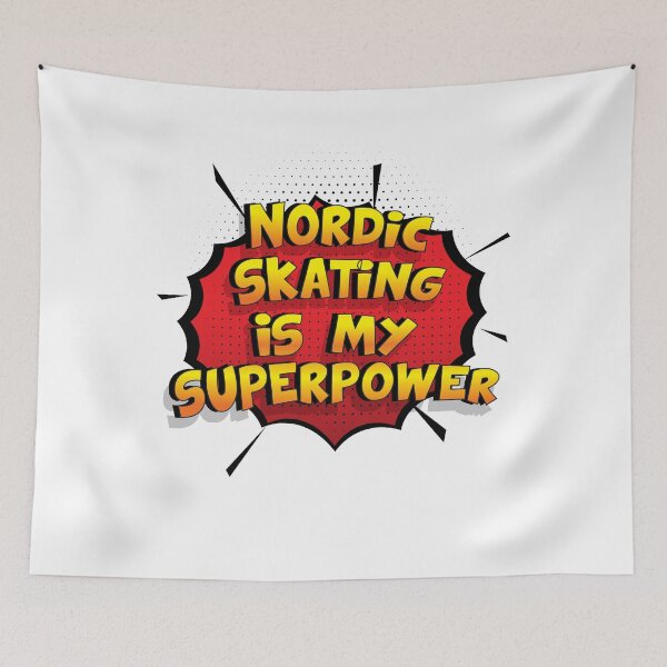 Artikelvorschau, Nordic Skating ist mein Superpower Lustiges Nordic Skating Designgeschenk entworfen und verkauft von Custom365.