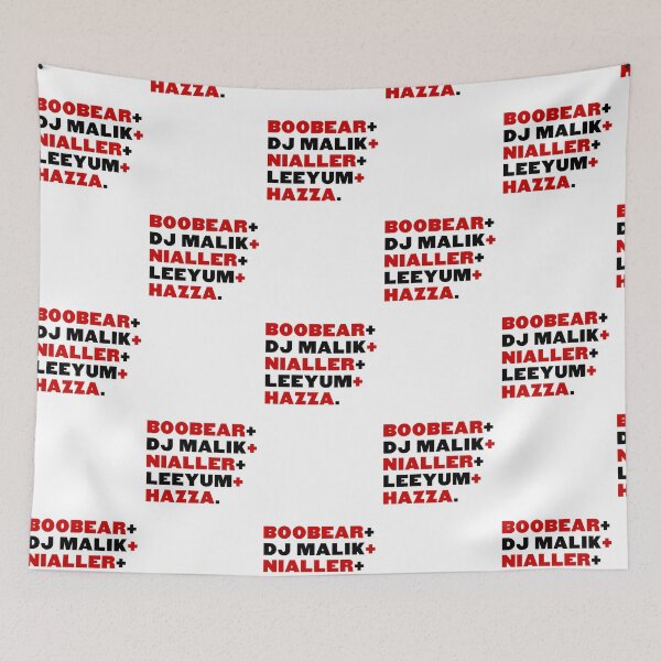 Item preview, boobear, dj malik, nialler, leeyum, and hazza designed and sold by cool stickerz.