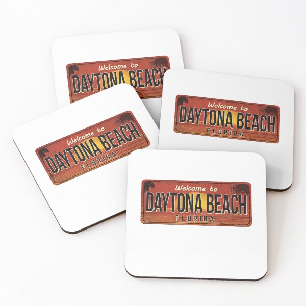 Item preview, Welcome To Daytona Beach Rustic Vintage Sign Board designed and sold by ozumdesigns.