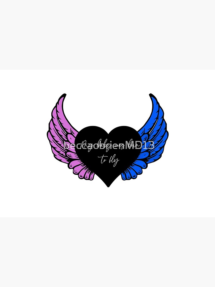 My baby was born to fly (black) by beccaobrienMD13
