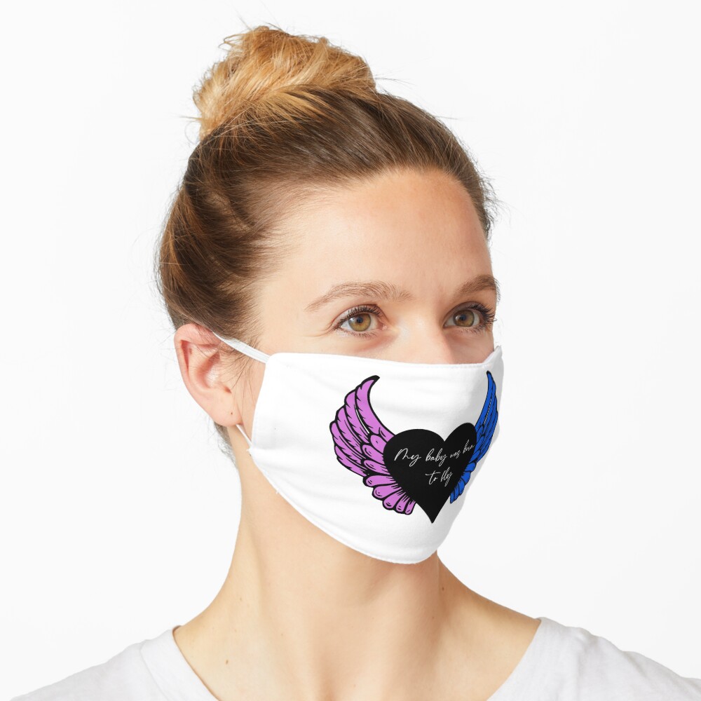 My baby was born to fly (black) Mask