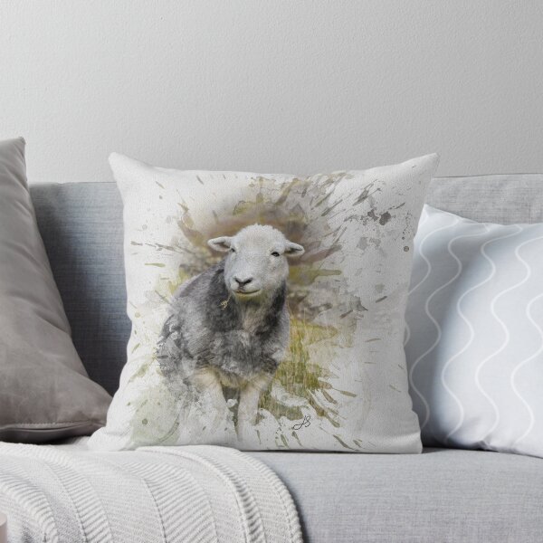 Item preview, Photographie à l'aquarelle d'un mouton Herdwick designed and sold by JStanley19.