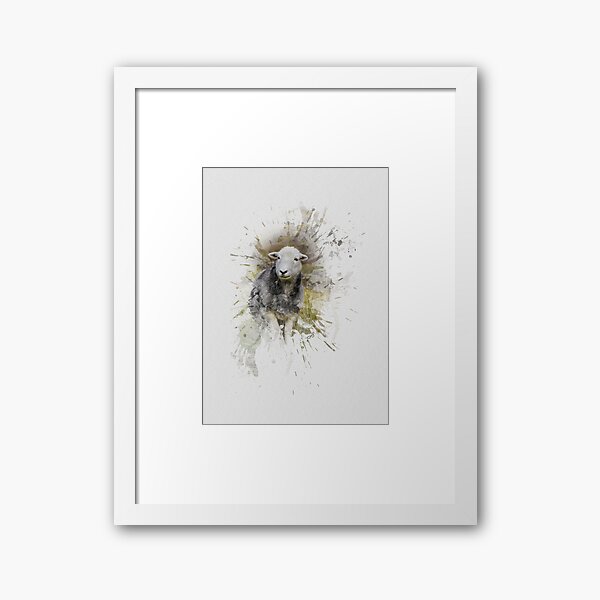 Item preview, Herdwick Sheep Watercolour Photograph designed and sold by Jane Stanley.