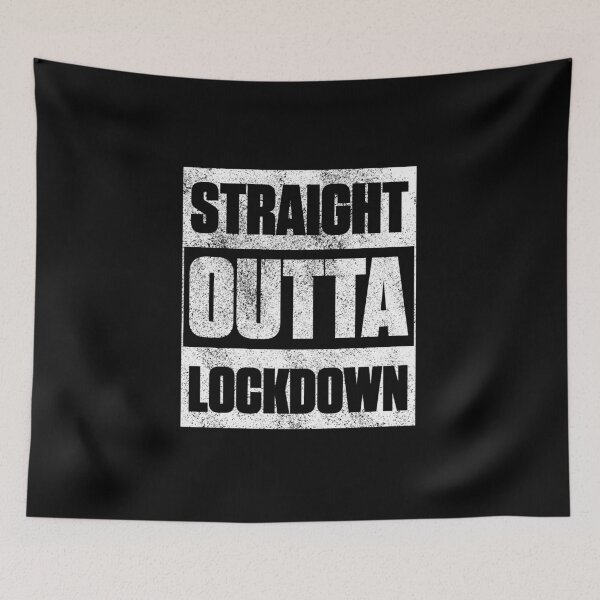 Item preview, Straight Outta Lock down LockDown Distressed Funny designed and sold by artworkbyrihen.