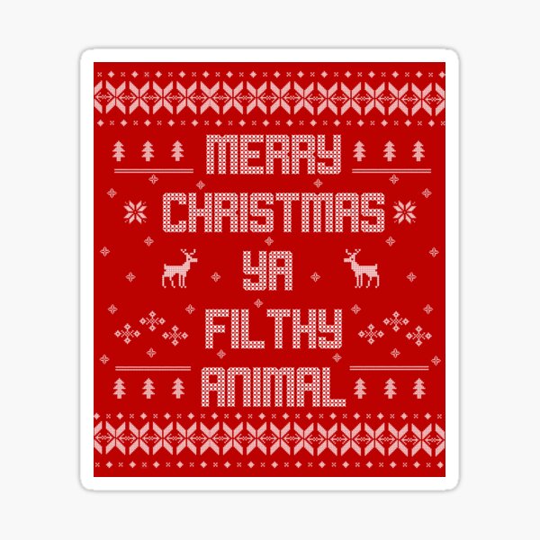 Aperçu de l'œuvre Joyeux Noël vous animal sale (type blanc) créée et vendue par TPejoves.