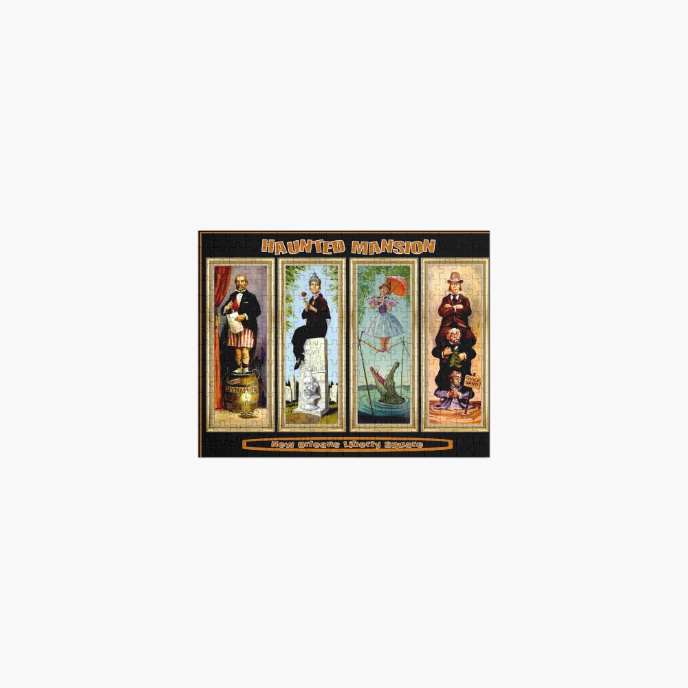 HAUNTED MANSION : Vintage New Orleans Liberty Square Prints. Jigsaw Puzzle