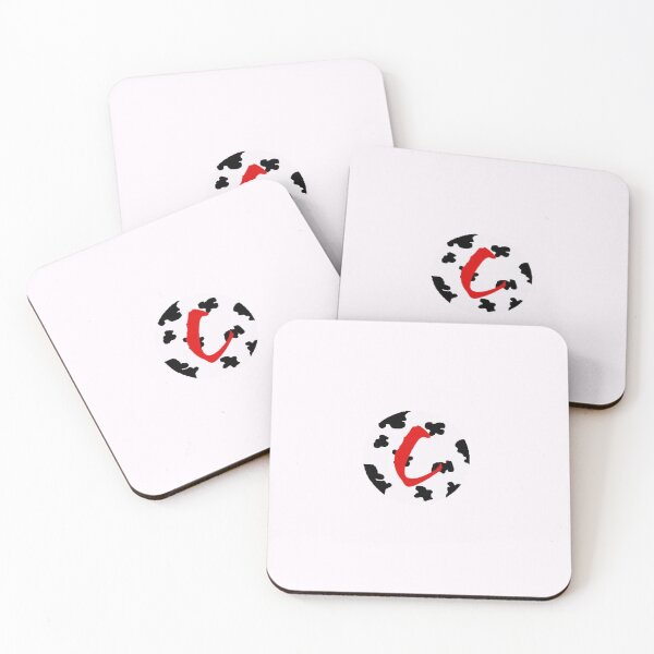 Item preview, red letter c in cow print circle  designed and sold by shaynaaaa.